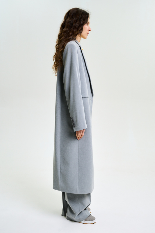 Пиджак длины миди S/S 25 GREY